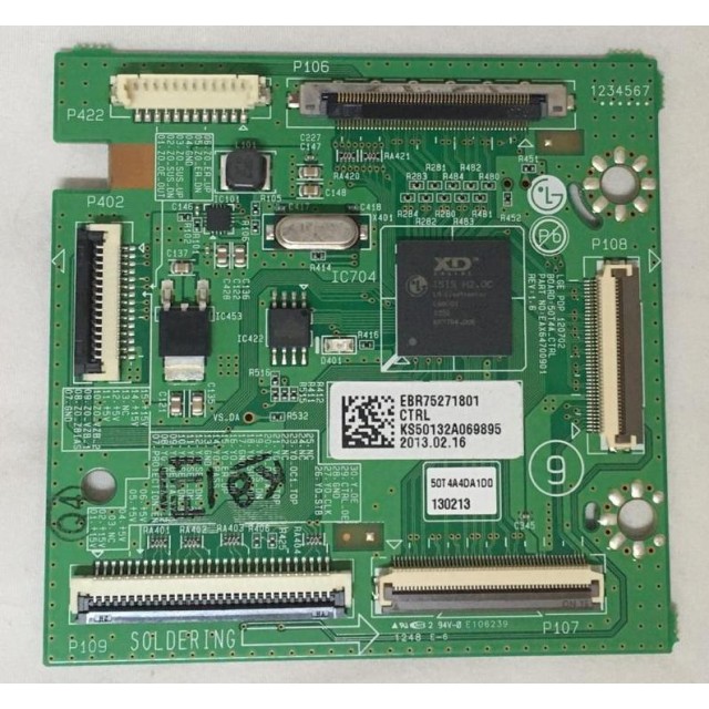 PLACA CTRL LG 50PA4500 EBR75271801 EAX64700901  laca de Controles LG www.soplacas.tv.br